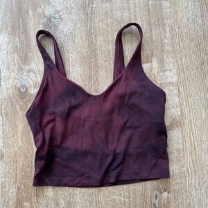lululemon athletica Burgundy Tank Top